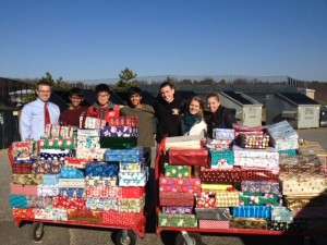 Sachem East collected more than 200 boxes to donate to Little Flower.